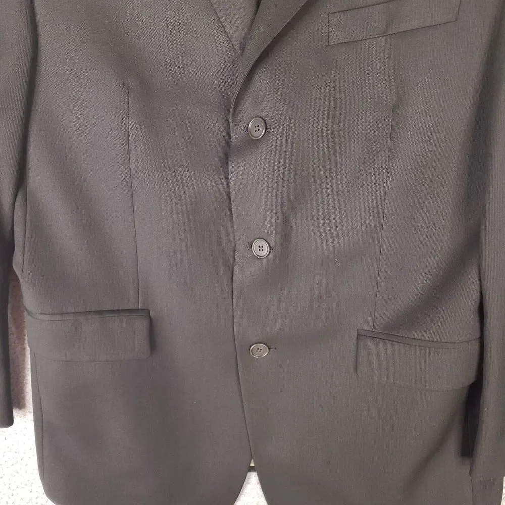 Calvin Klein Blazer Mens 42R Green Olive Wool Laine Cashmere‎ Sport Coat Jacket